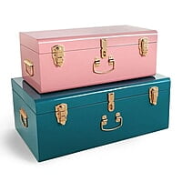 STORAGE TRUNKS, VELVET STORAGE BOXES
