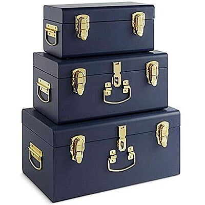 STORAGE TRUNKS, VELVET STORAGE BOXES