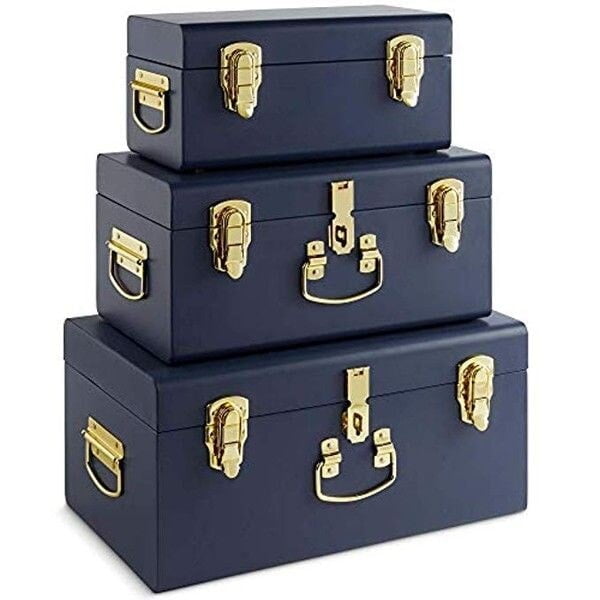 STORAGE TRUNKS, VELVET STORAGE BOXES