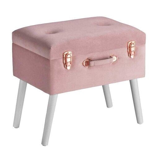 VELVET STORAGE STOOLS