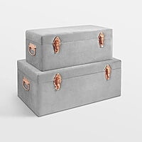 STORAGE TRUNKS, VELVET STORAGE BOXES