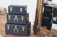 STORAGE TRUNKS, VELVET STORAGE BOXES