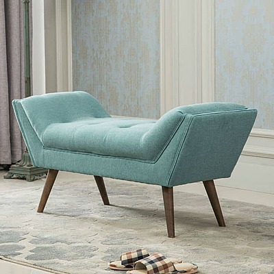 VELVET ENTRYWAY BENCH